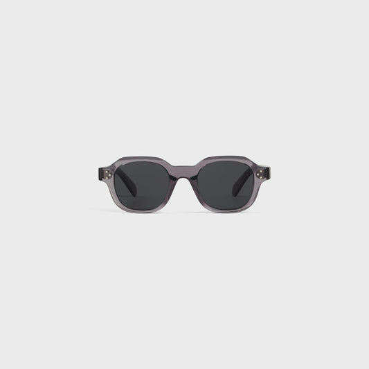 Occhiali da sole Black Frame 60 in acetato grigio transparente