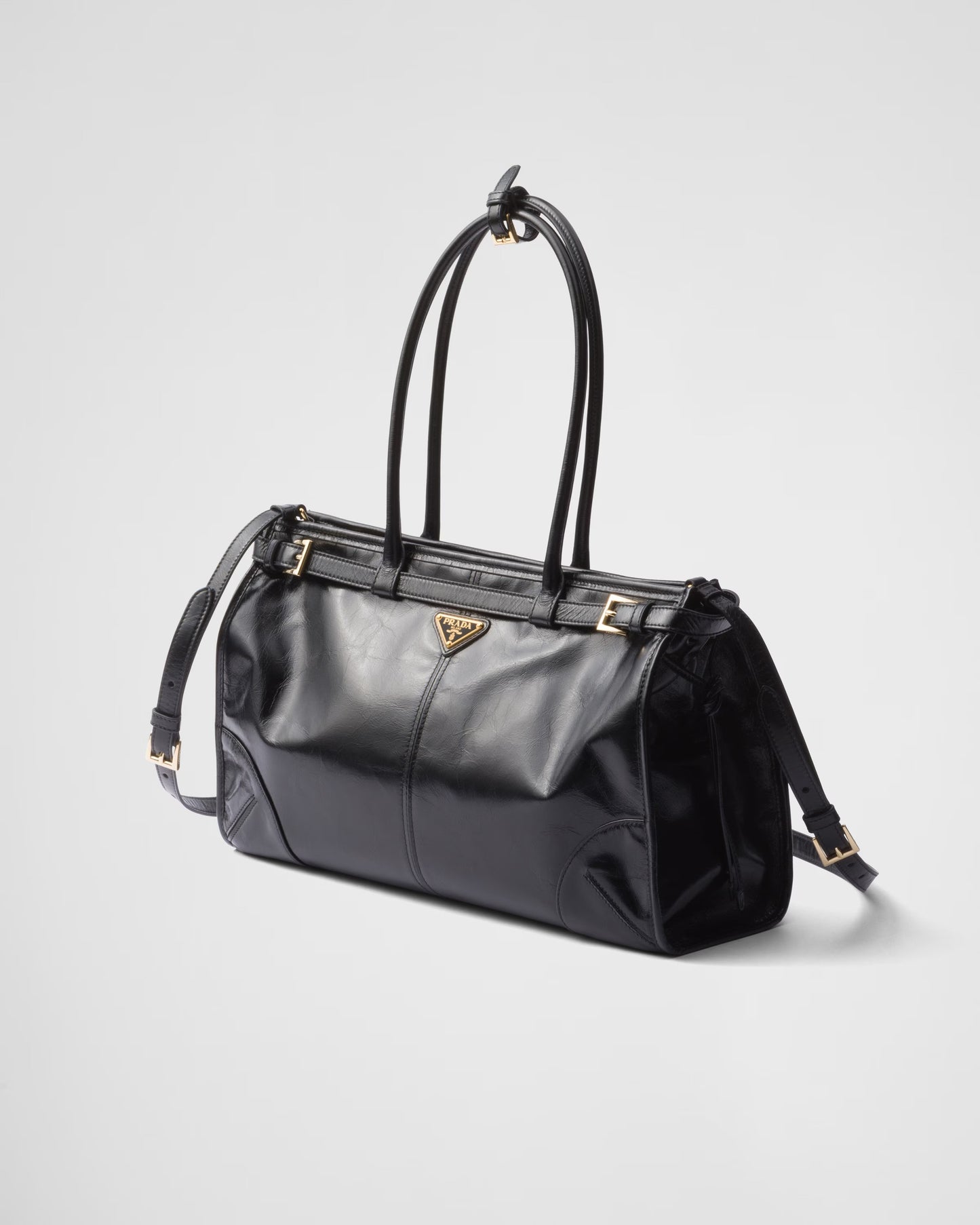 Bonnie Large Handbag in Black Leather