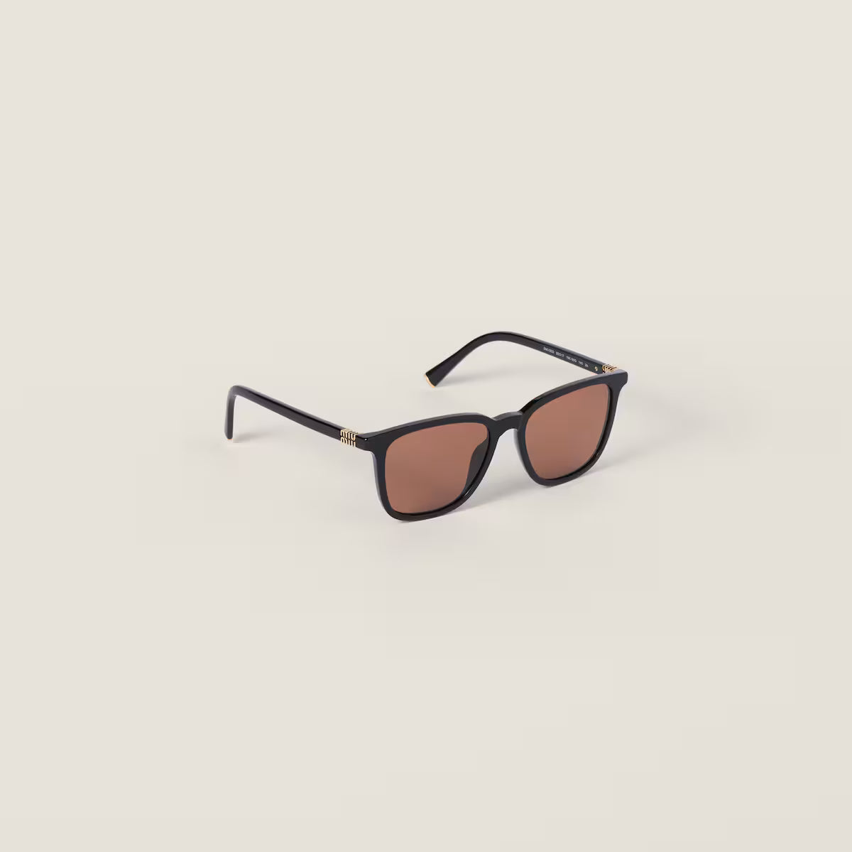 Miu Regard Sunglasses Chocolate Square Lined Lenses
