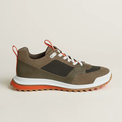 Leader sneaker étoupe / green