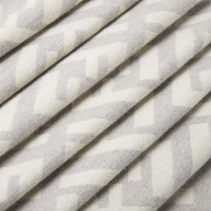 Women's light gray cashmere scarf
