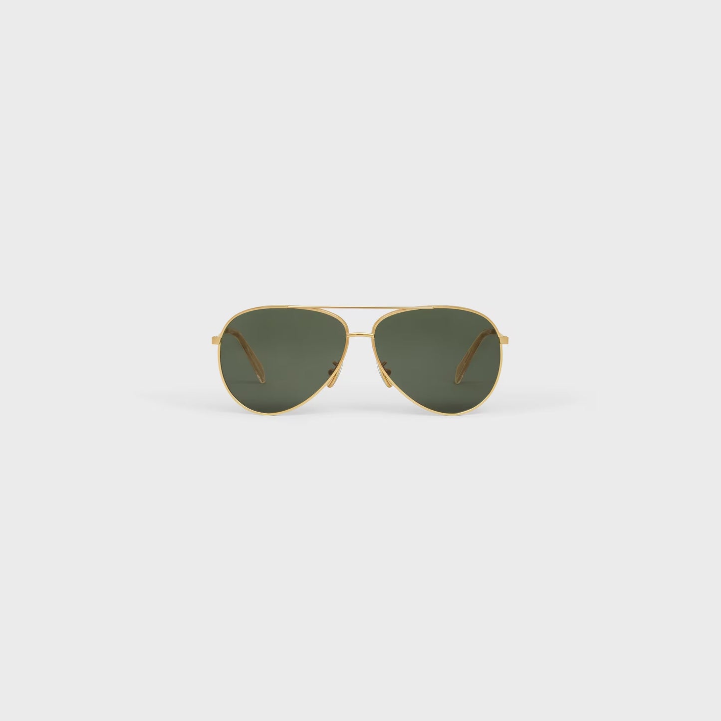 Occhiali da sole Metal Frame 01 con lenti in vetro minerale oro/verde