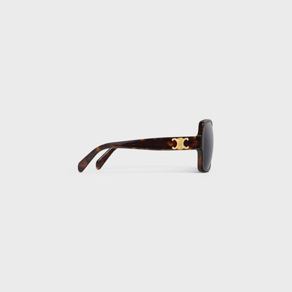 Occhiali da sole Triomphe 16 in acetato avana rosso donna