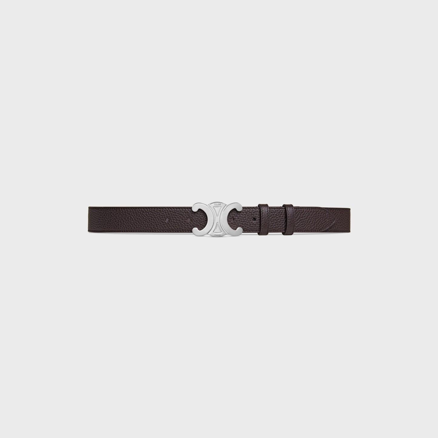 Cintura Triomphe 30 mm in pelle di vitello granata espresso uomo