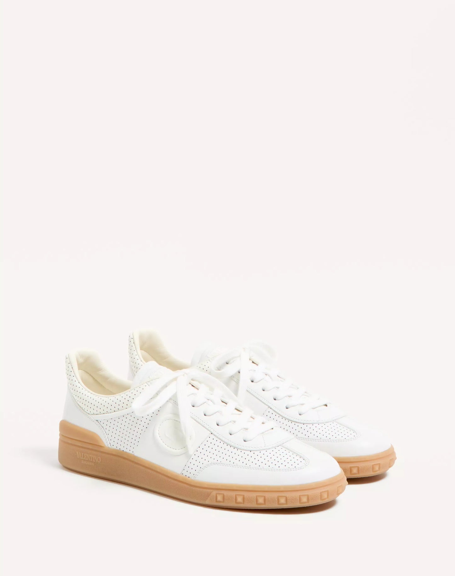 Sneaker Low Top Upvillage In Nappa Traforata Bianco
