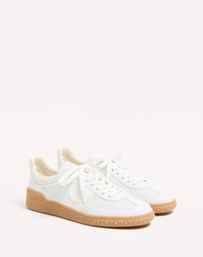 Sneaker Low Top Upvillage In Nappa Traforata Bianco