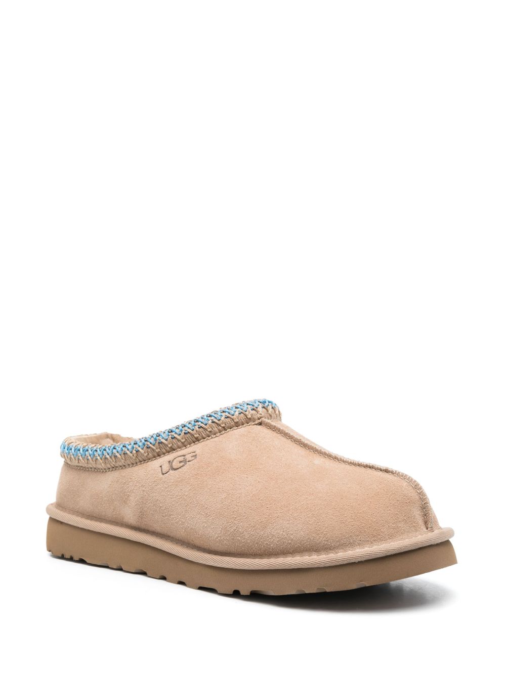 Pantofole Tasman in suede marrone sabbia