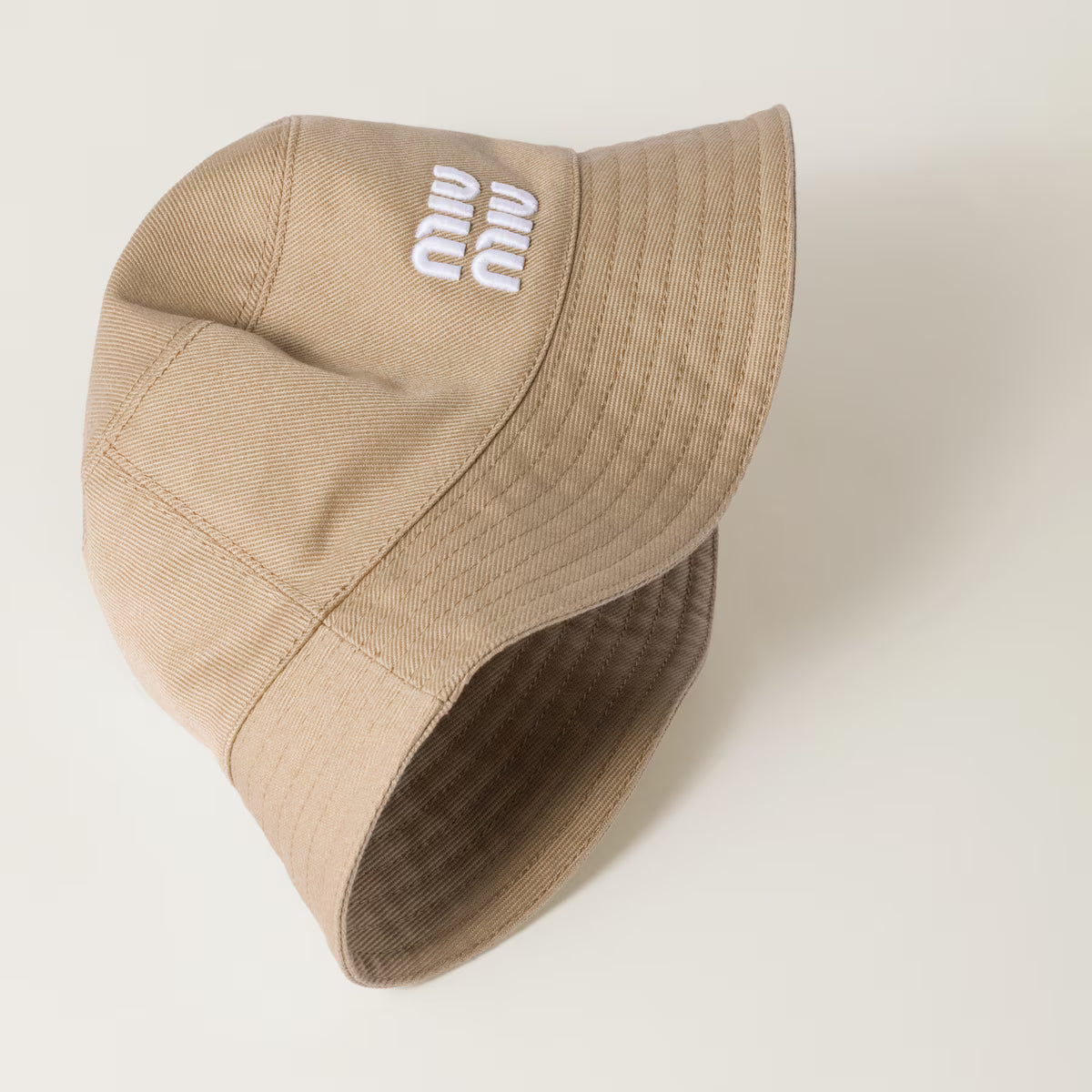 Kaki/White Drill Bucket Hat