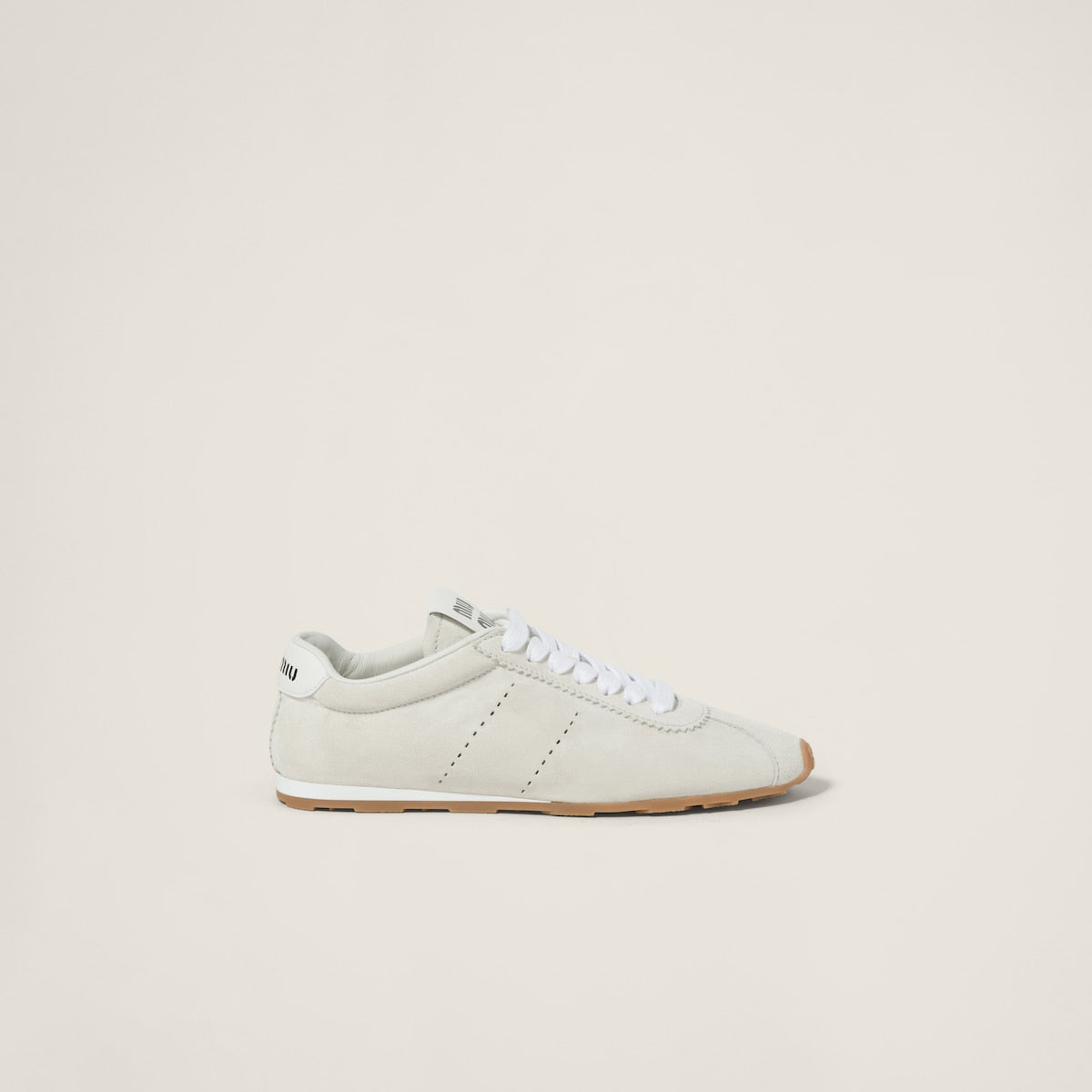 Plume white suede sneakers