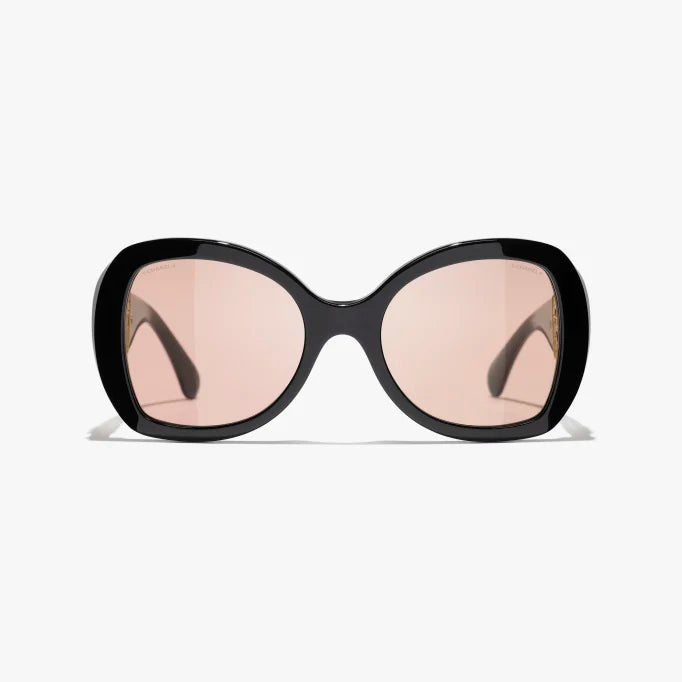 Occhiali a farfalla da sole Nero