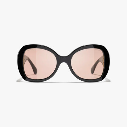 Occhiali a farfalla da sole Nero