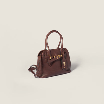 Aventure medium bag in nappa leather with briarwood effect