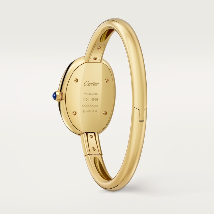 Baignoire watch, small model, gold-colored