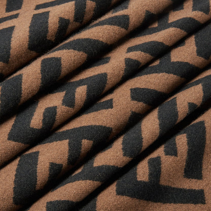 Women's brown cashmere scarf