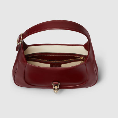 Borsa Jackie 1961 misura media in Pelle GG Rosso Ancora