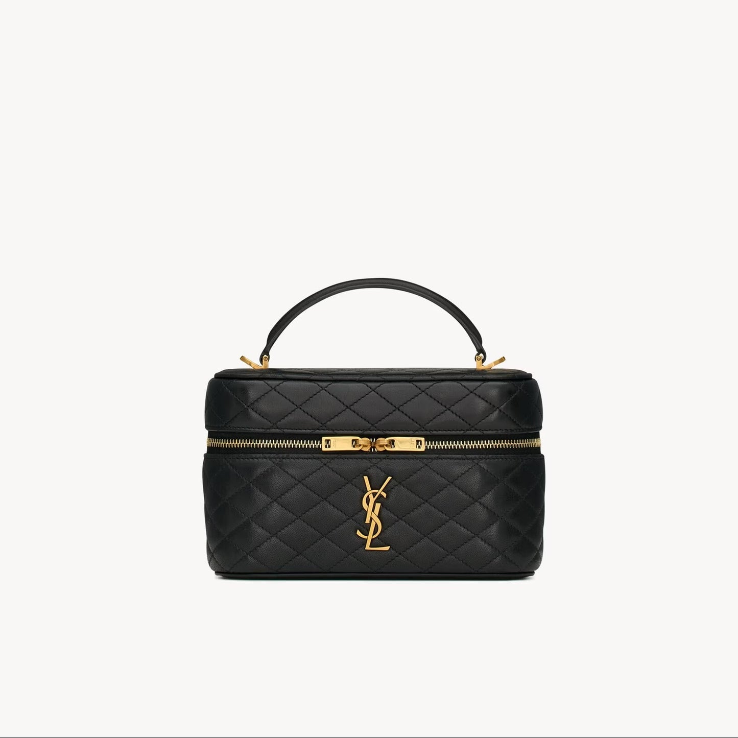 GABY VANITY Medium Black Leather Bag