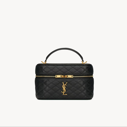 GABY VANITY Medium Black Leather Bag