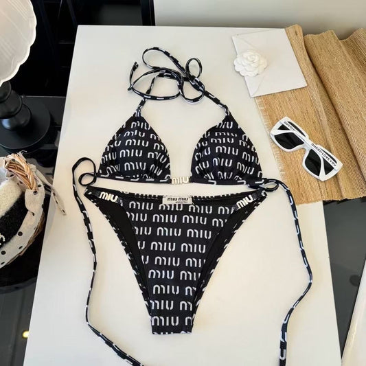 Bikini Set Grafico Nero/Bianco