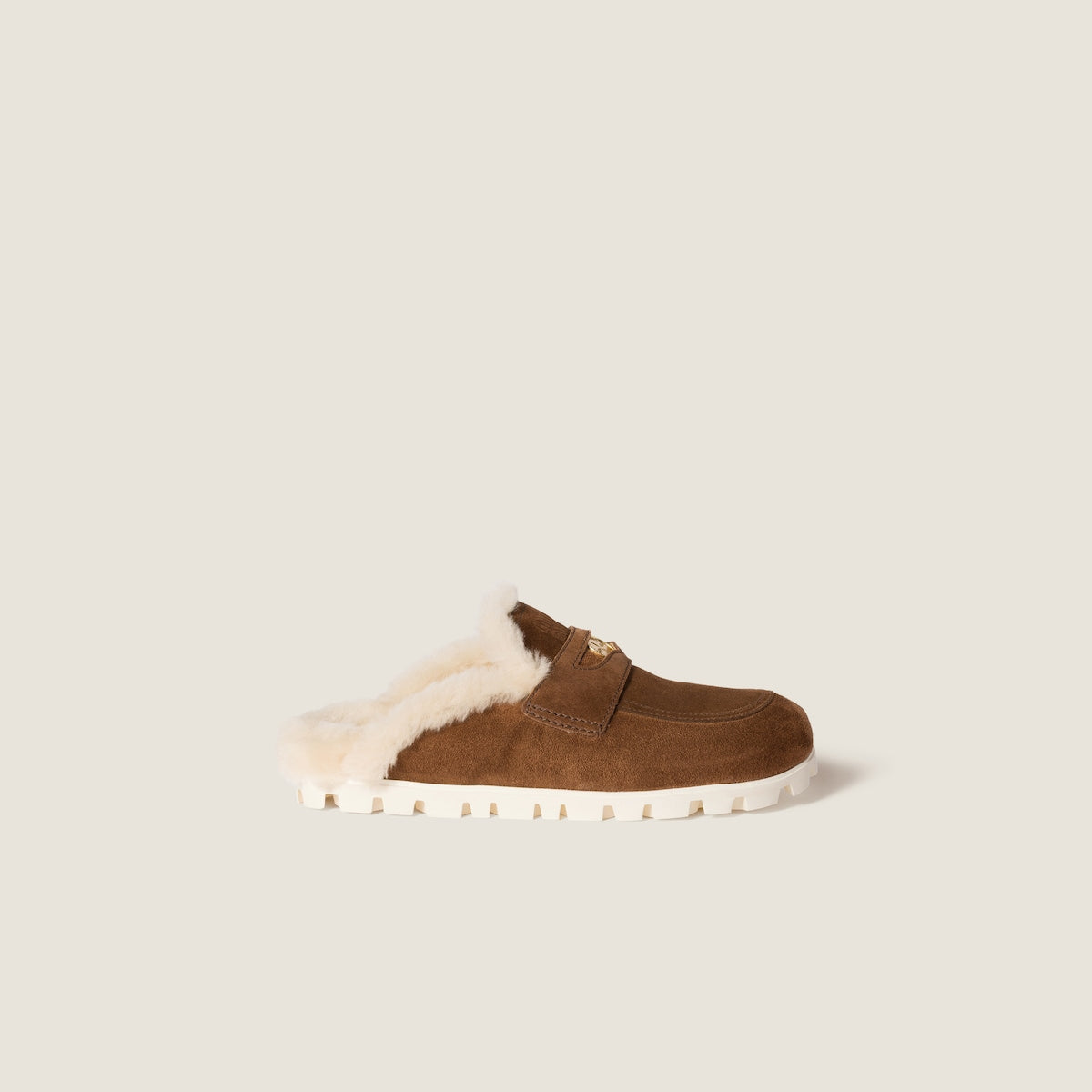 Cocoa suede clogs