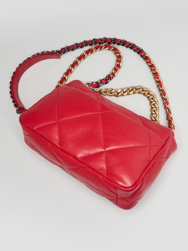 19 Small Flap Bag Red
