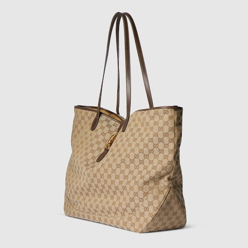 GG Jackie Shopper, große Größe, aus beigem und braunem Stoff