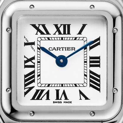 Panthère watch, small model, silver-colored