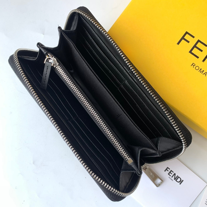 Portafoglio Zucca FF Jacquard marrone