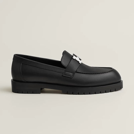 Faubourg loafer in pelle nera