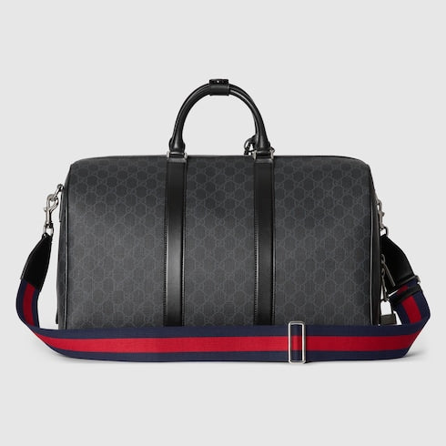 Borsone GG nero misura media tessuto GG Supreme nero