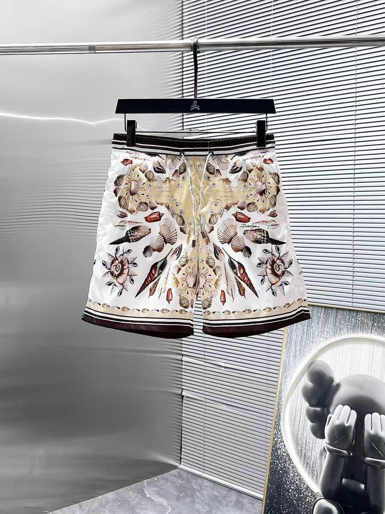 Pantaloncini Mare con Motivo Conchiglie Marine