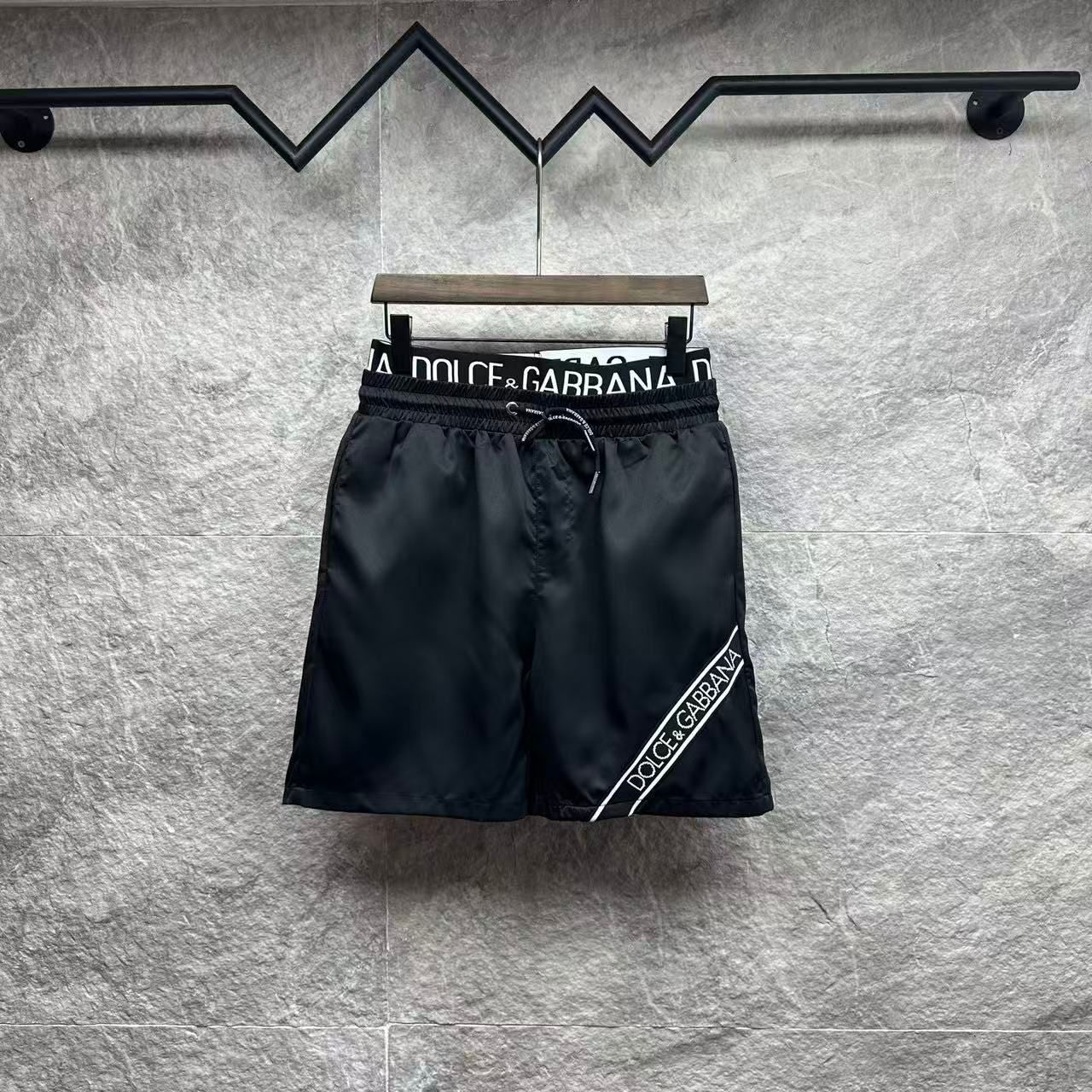 Costume da bagno con Banda Laterale a Contrasto Nero