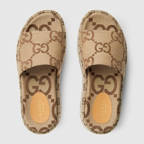 Women's platform slider sandal