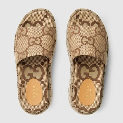 Women's platform slider sandal