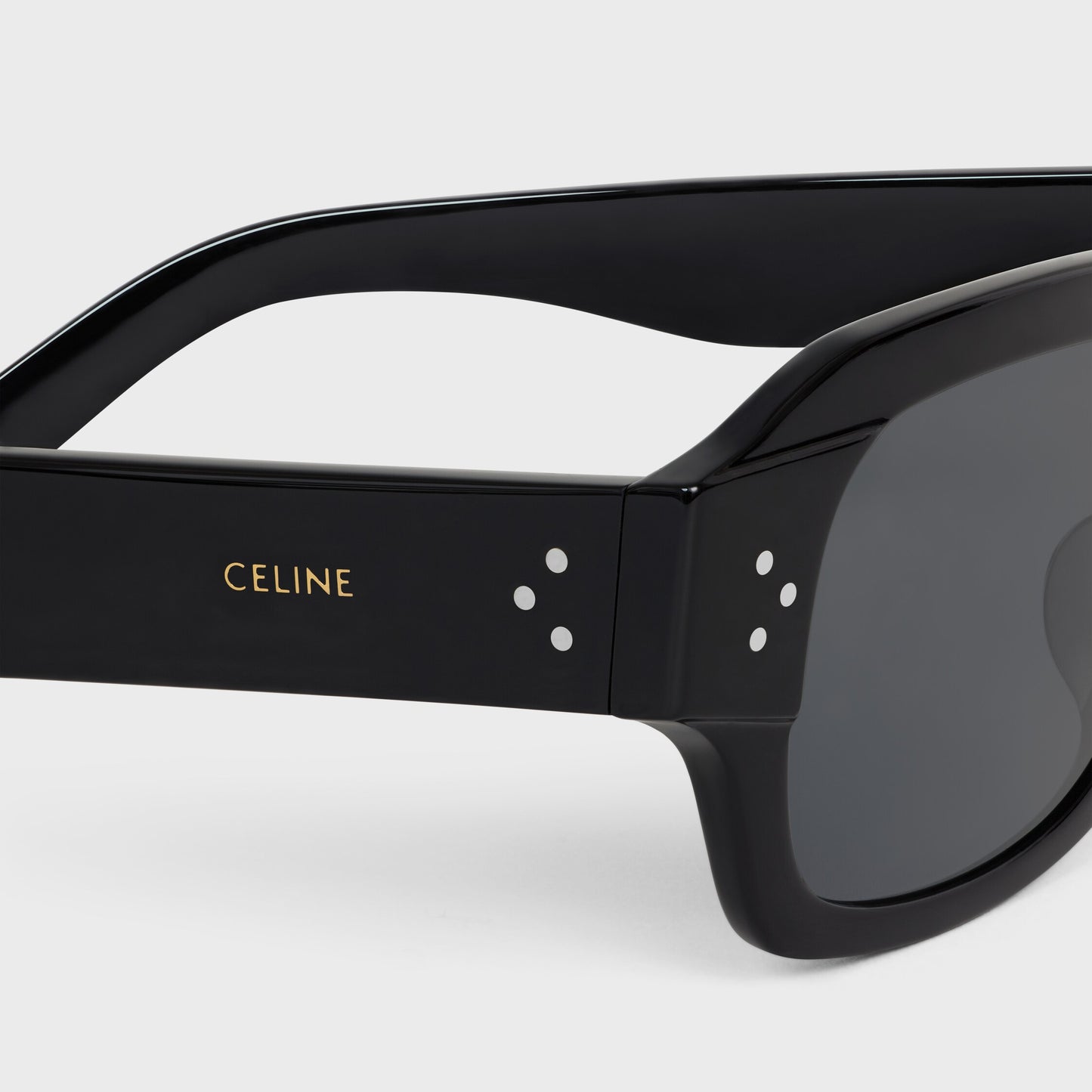 Occhiali da sole Black Frame 61 in acetato nero