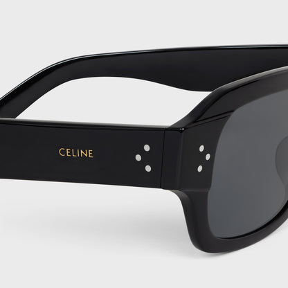 Occhiali da sole Black Frame 61 in acetato nero
