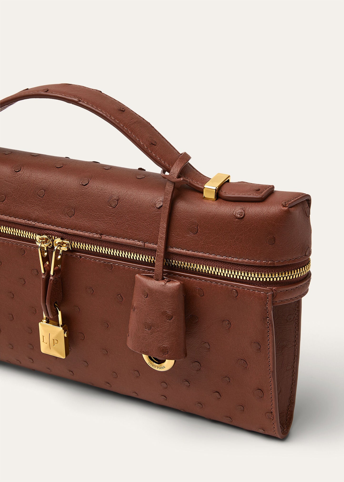 Extra Clutch L29 Burnt Tan / Sun Gold polka dots