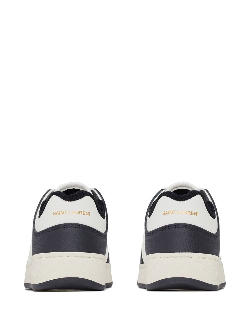 SL/61 low-top sneakers in black/white calfskin