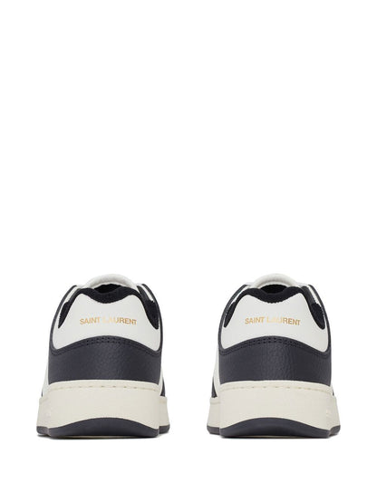 SL/61 low-top sneakers in black/white calfskin