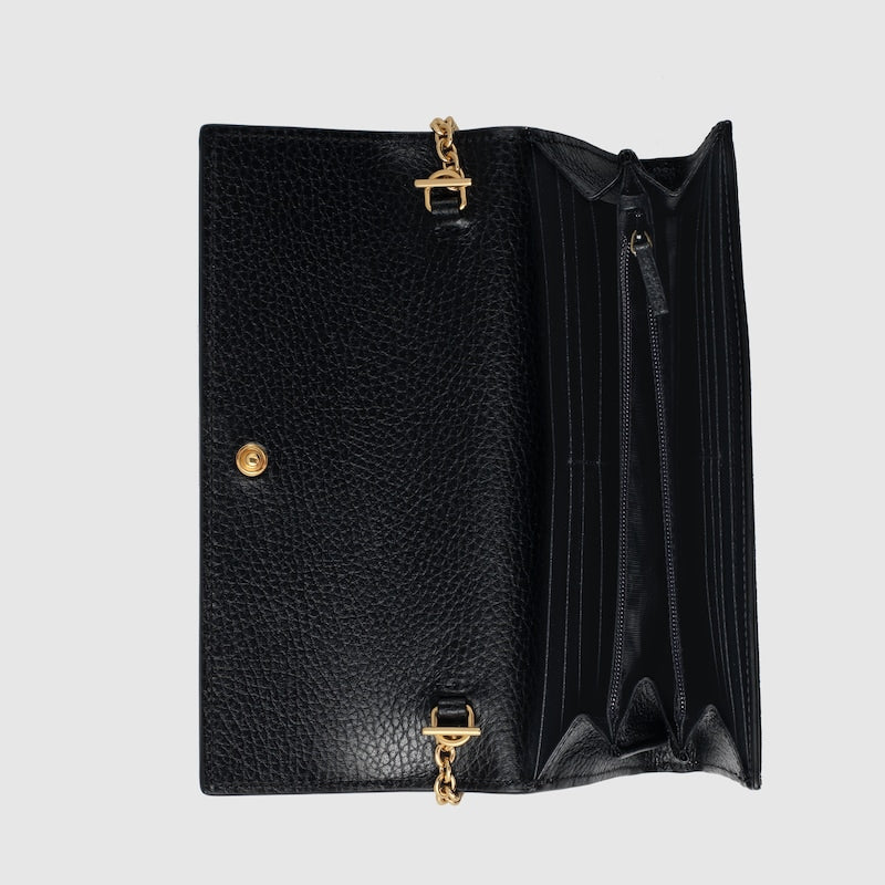 Portafoglio GG Marmont Bicolore Con Catena