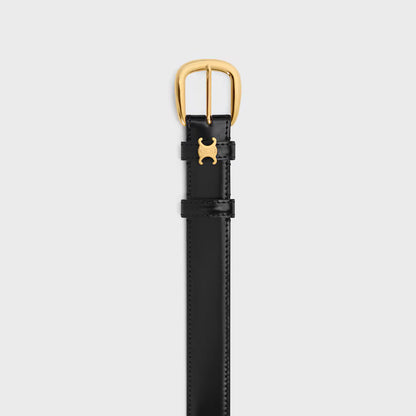 Cintura Vivienne da 25mm in pelle Taurillon Nero donna