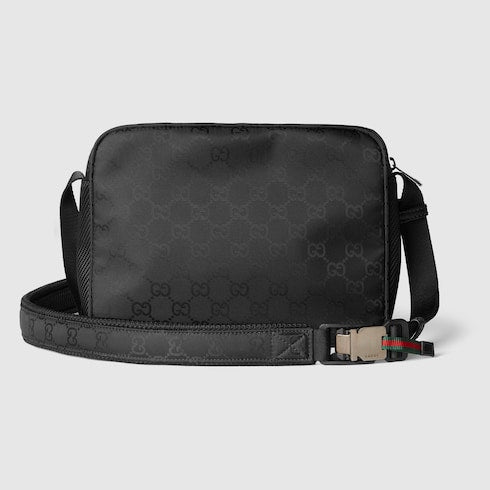 Borsa a tracolla Gucci Nexus misura piccola nylon nero