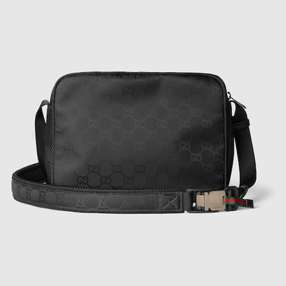 Borsa a tracolla Gucci Nexus misura piccola nylon nero