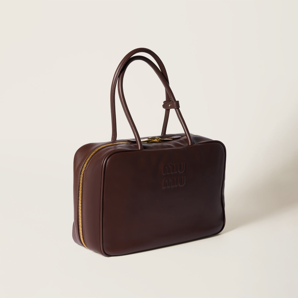 Large Beau bag in brown leather