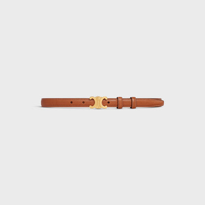 Cintura Triomphe da 18 MM in pelle di vitello naturale cuoio donna