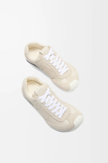 Sneaker Ballet Runner 2.0 in morbida pelle bianco