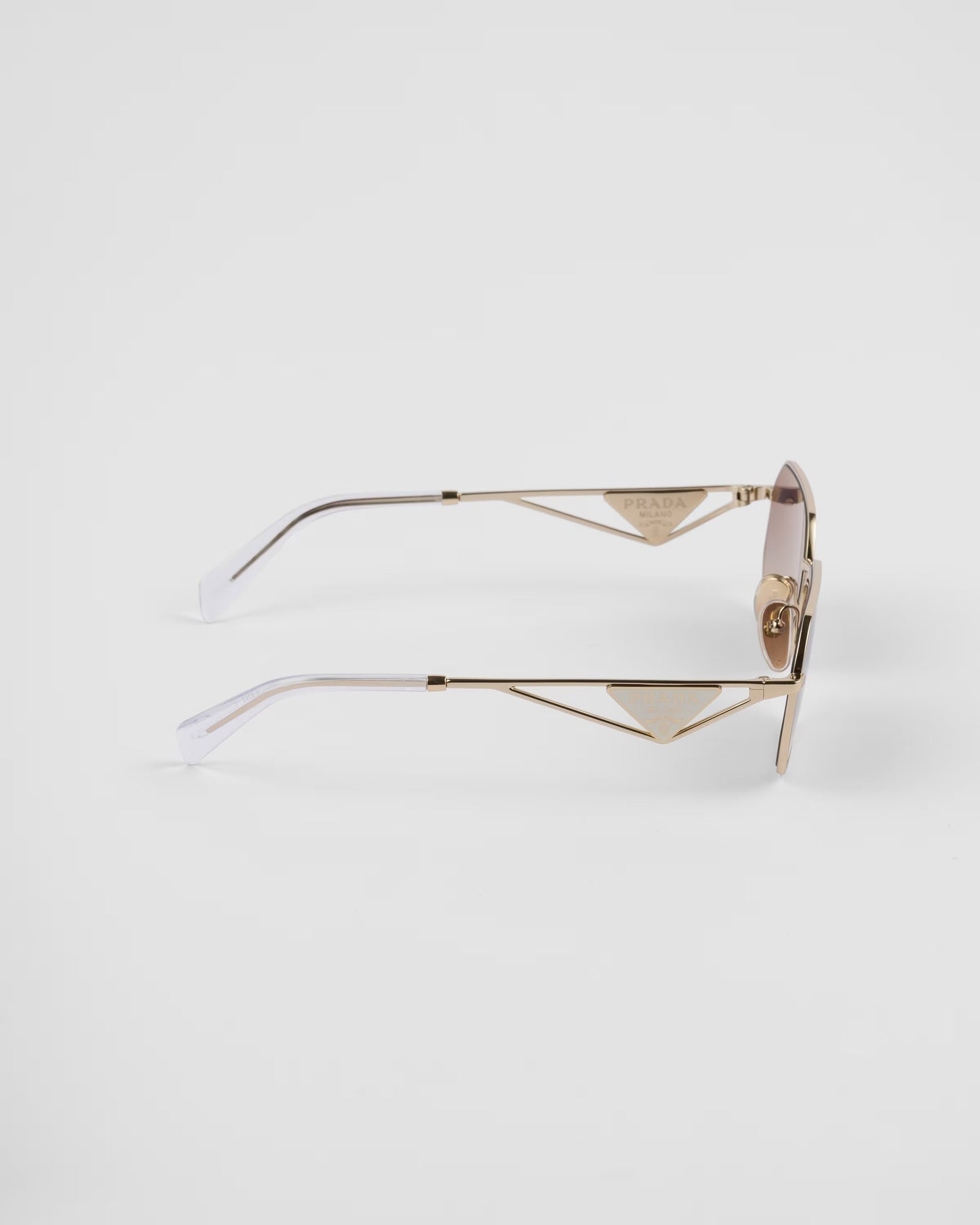 Sunglasses with Triangle Logo and Gradient Iris Lenses