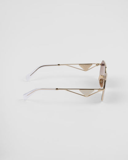 Sunglasses with Triangle Logo and Gradient Iris Lenses