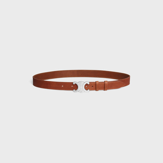 Cintura Triomphe 30 mm in pelle di vitello vintage uomo