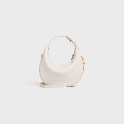 Borsa Lulu Teen in pelle di vitello granata riso