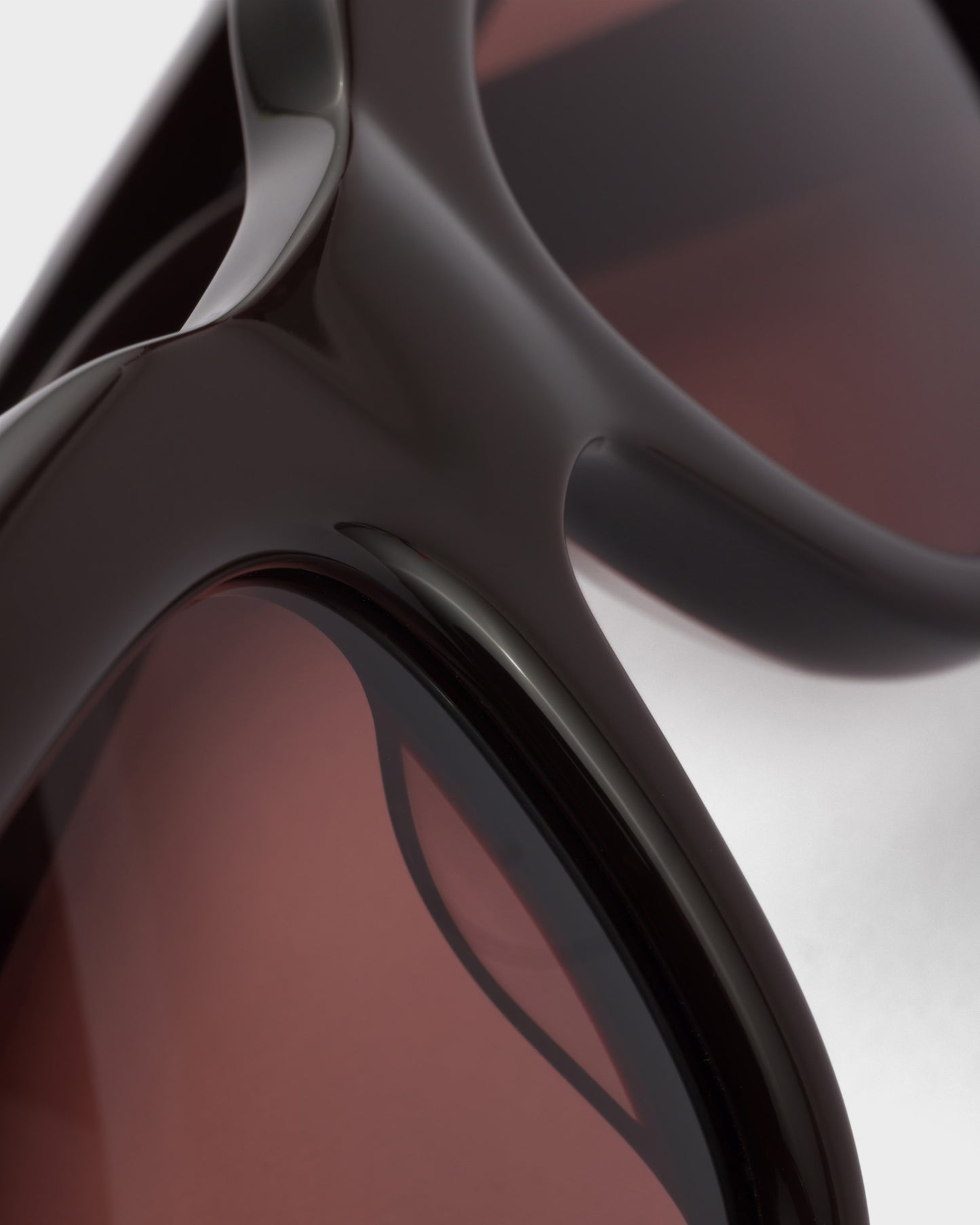 Black rectangular acetate sunglasses with Cigar Lenses